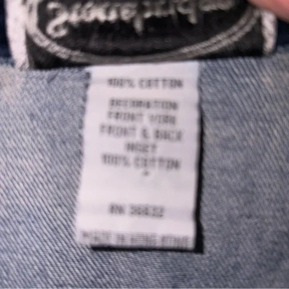 Women's Stonebridge Blue Denim & Velvet Vest 1X READ! - Picture 3 of 8